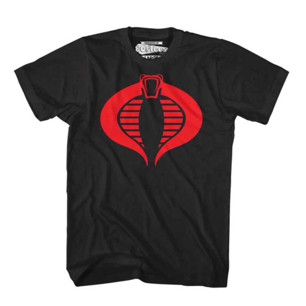 G.I. Joe Cobra Commander Symbol T-Shirt 80s Cartoons Size XL Black